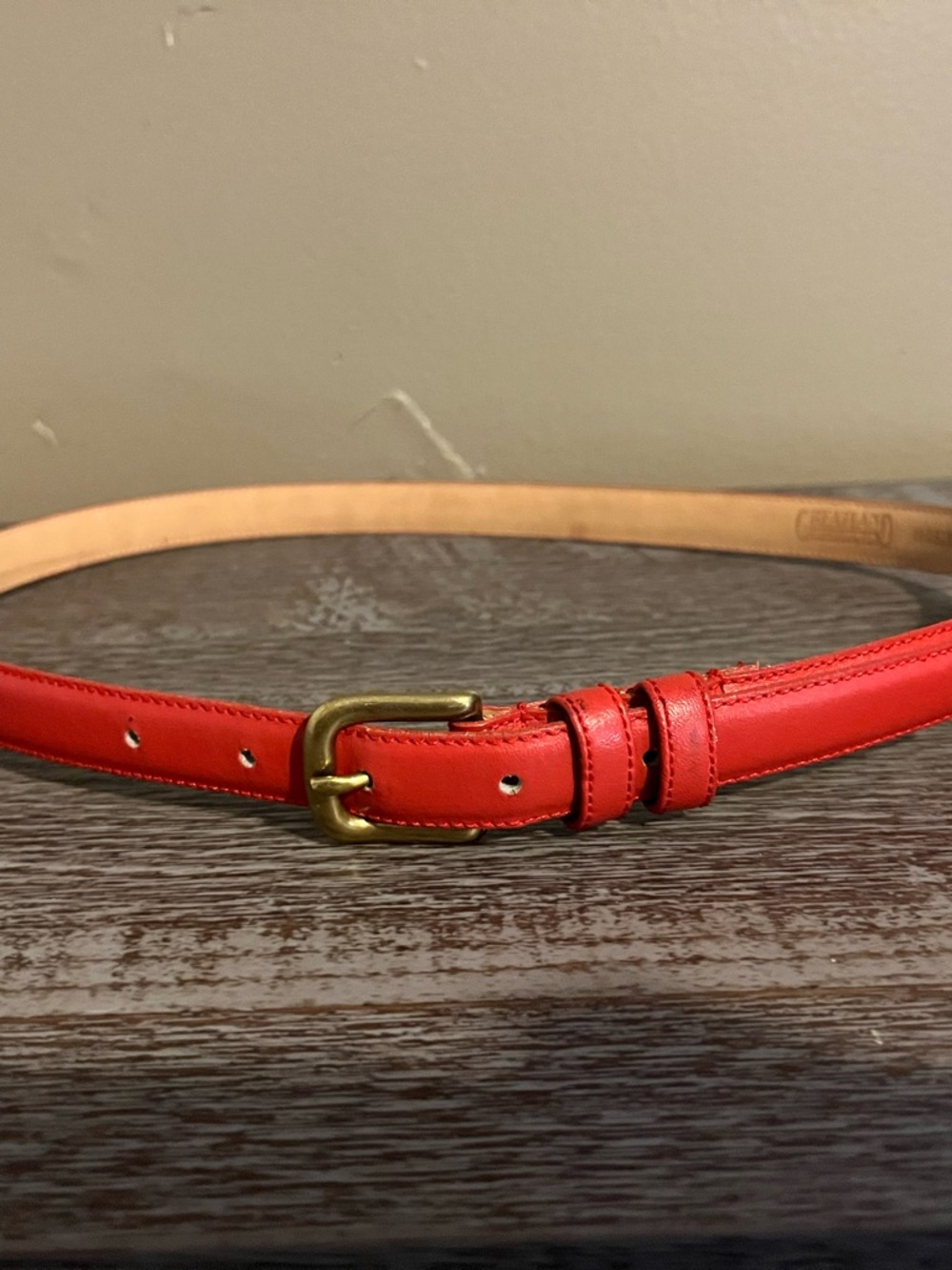 Vintage Greatland Genuine Leather Belt Large 1 inch x 39 inches